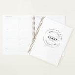 Custom Simple Business Logo website corporate Planner<br><div class="desc">Organize the year with this custom corporate planner featuring your business logo and website for a professional touch. Designed for easy customization, this planner is perfect for promoting your brand while keeping essential information organized. Ideal for corporate gifts, office essentials, or employee onboarding, it provides a sleek, professional layout that...</div>