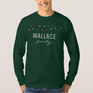 Custom Simple Christmas Family Reunion T-Shirt
