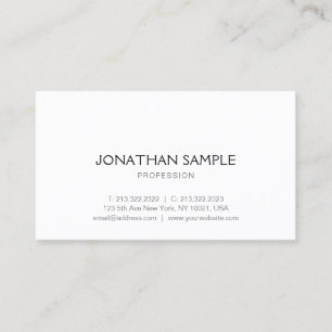 Custom Simple Design Modern Professional Elegant Business Card
