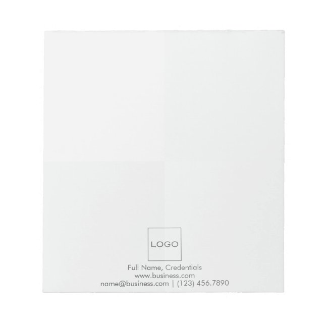 Custom Simple Elegant Logo Business Corporate Notepad (Front)