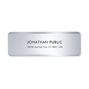 Custom Simple Elegant Modern Silver Template