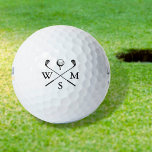 Custom Simple Elegant Monogram Initials  Golf Balls<br><div class="desc">Personalize the initials to create a great monogram golf gift and keepsake. Designed by Thisisnotme©</div>