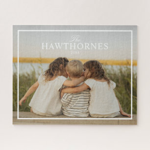 Custom Simple Family Photo Jigsaw Puzzle