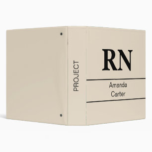 Custom Simple Modern Nurse Binder