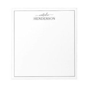 Custom Simple Name Notepad