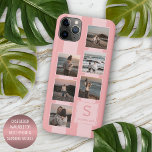 Custom Simple Photos On Dusty Coral Red Blush Pink iPhone 11 Pro Max Case<br><div class="desc">Contemporary 6 photo collage design. With room to personalize and customize with name, monogram or initials, and six photographs of your choice. Very pretty gift for Mother's Day Or Valentine's Day. Beautiful, modern and cool cover for the trend-savvy and art-loving hip trendsetter, artsy motif lover who wants to protect their...</div>