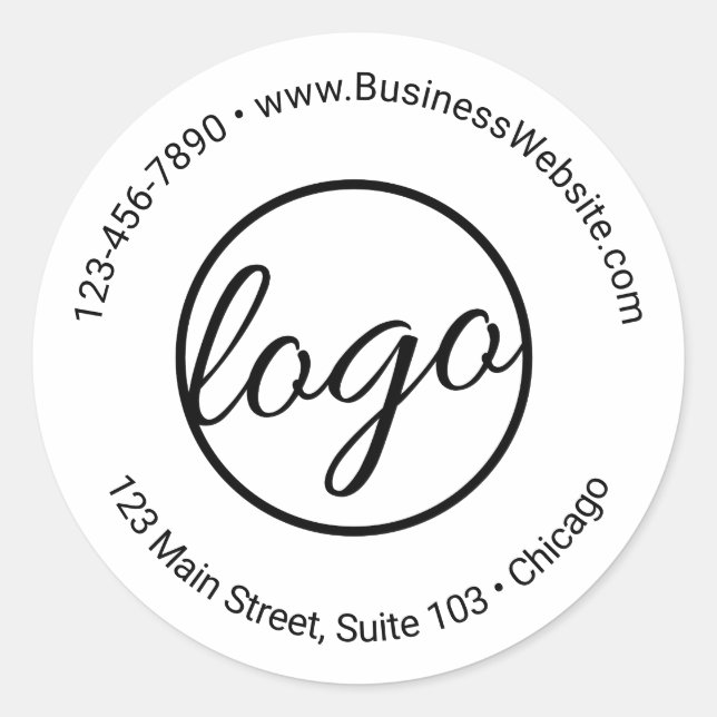 Custom Simple Product Label Business Logo (Front)