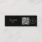 Custom simple qr code bookmark business mini black