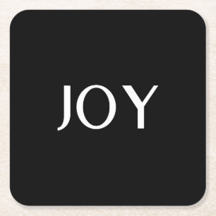 Custom simple real estate stylish square paper coaster