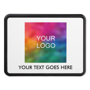 Custom Simple Template Upload Company Logo Here Trailer Hitch Cover