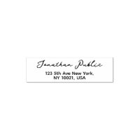 Custom Simple Typography Name Return Address