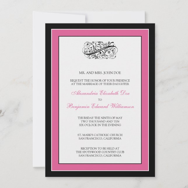 :custom: Simply Elegant Wedding Invitation (Front)