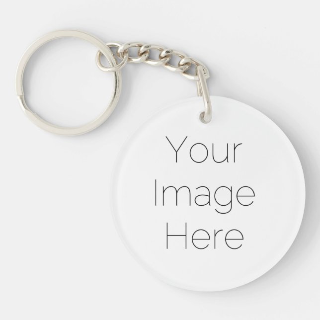 custom single photo Acrylic Keychain (Front)