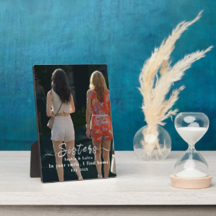 Custom Sisters Photo Plaque – Sweet Gift Idea