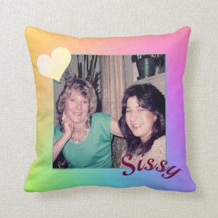 Custom Sisters Throw Pillow 16" x 16"