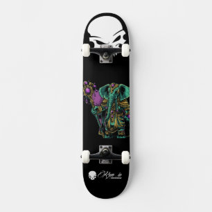 Custom Skateboard Deck - "Elephant Druid"