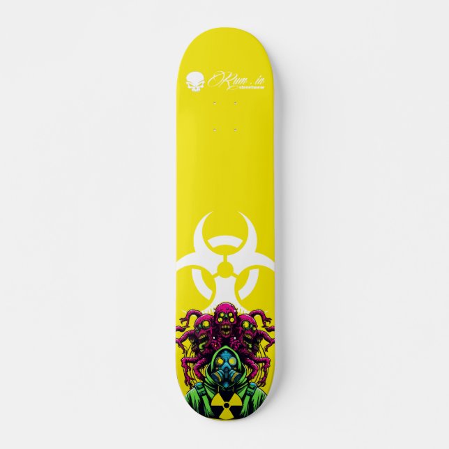 Custom Skateboard Deck - "Mutant Biohazard 2"  (Devant)