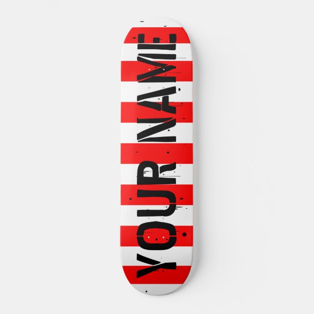 Custom Skateboard Deck: Personalize With Your Name (Front)