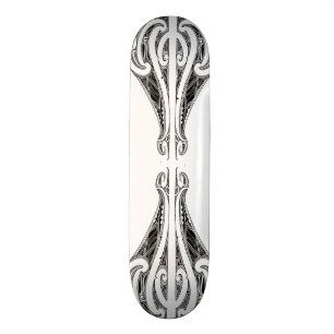 Custom skateboard deck with traditional Designs