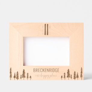 Custom Ski Resort Vacation  Etched Frames