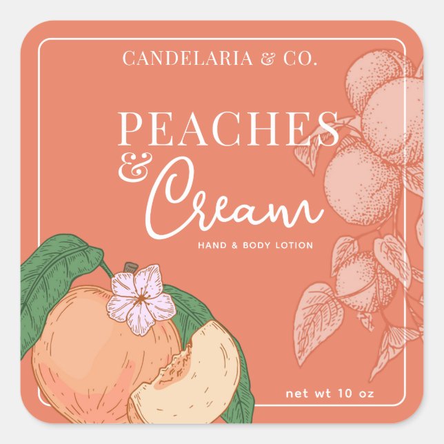 Custom Skincare Lotion Label Packaging Sticker (Front)