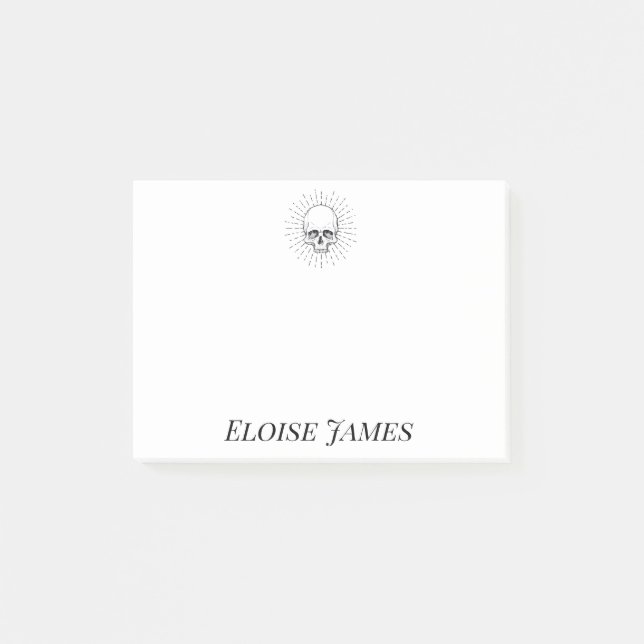 Custom Skull Post It Notes (Front)