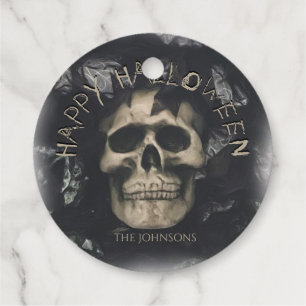 Custom Skull Stickers  Favour Tags