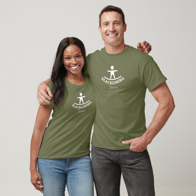 Custom Slacklining Adventure T-Shirt (Unisex)