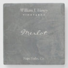 Custom Slate Stone Wine Coaster Artisan Decor