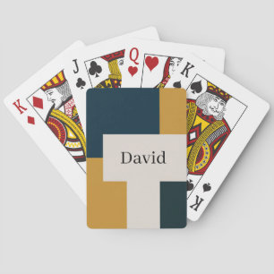 Custom sleek minimalist elegant design playing cards
