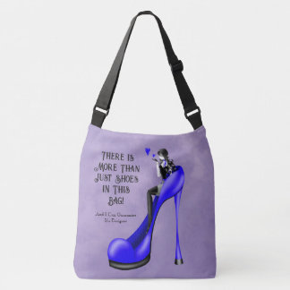 Custom Slogan Fashionable Lady in Stiletto Crossbody Bag
