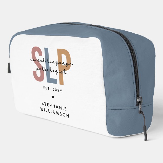 Custom SLP Speech Language Pathologist Dopp Kit (Right Corner)