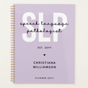 Custom SLP Speech Language Pathologist  Planner