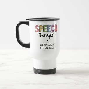 Custom SLP Speech Pathologist Speech Therapist Travel Mug