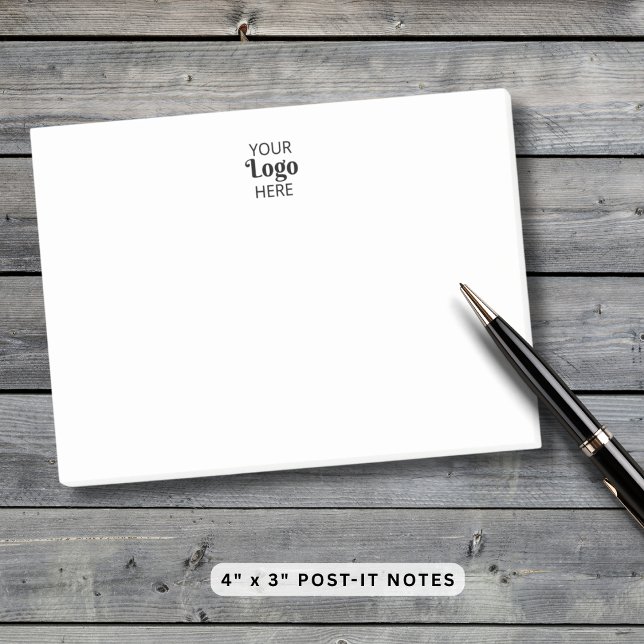 Custom Small Business Company Logo Minimalist  Post-it Notes (Creator Uploaded)