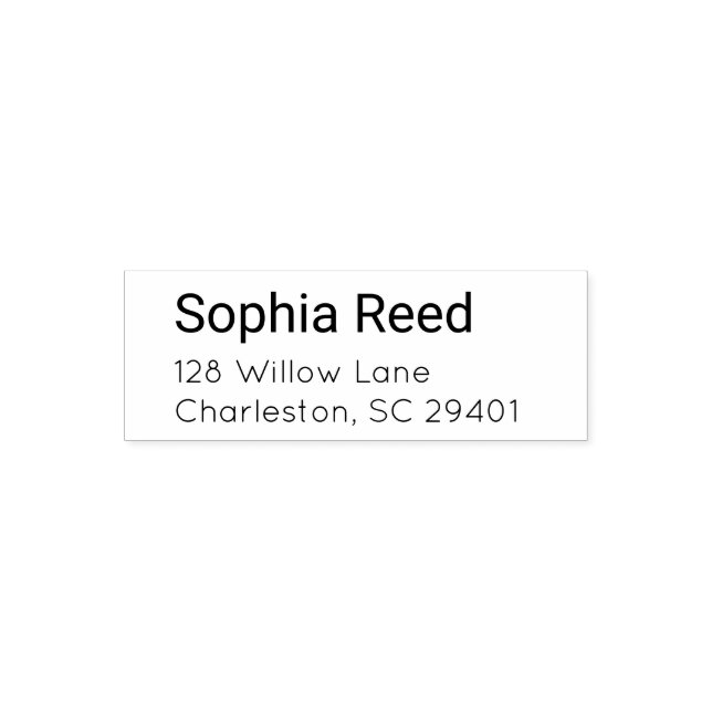 Custom Small Business Return Address Stamp (Design)