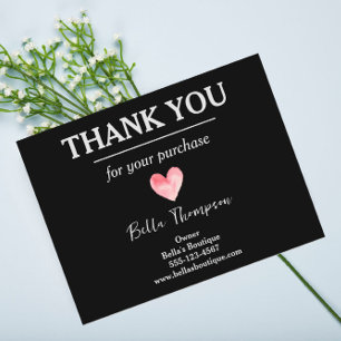 Custom Small Business Thank You Postcard