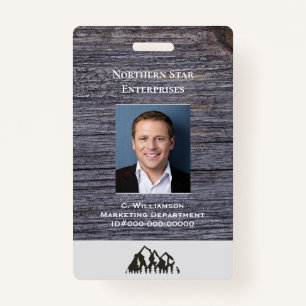 Custom Small Employee Staff Photo Id Badge