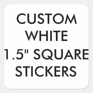 Custom Small Glossy 1.5" Square Stickers