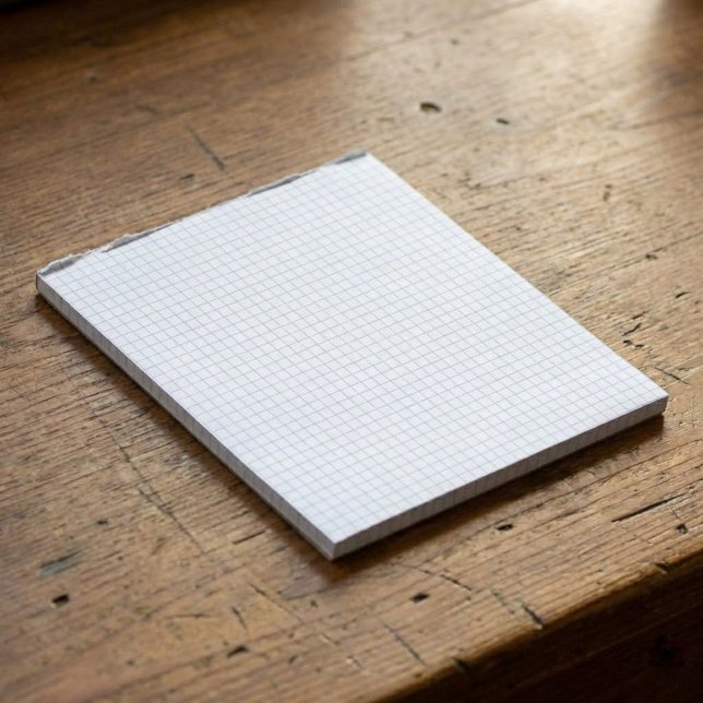 Custom Small Graph Paper Note Pad (Grids, Squares) (Small graph paper printable. Use this blank, wide-ruled graph paper for math assignments, journaling)