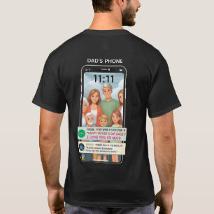 Custom Smartphone Father's Day T-Shirt