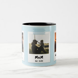 Custom Snapshot Style Mother's Day Grandma Gift Two-Tone Coffee Mug