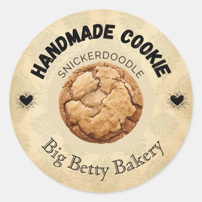 Custom Snickerdoodle Cookie Labels (Front)