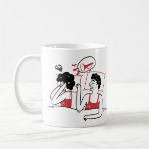 CUSTOM Snoring Loud Cheeky Romantic Funny Coffee Mug
