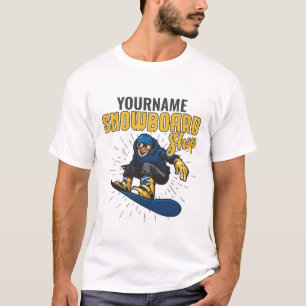Custom Snow Boarder Snowboarding Shop Big Air  T-Shirt