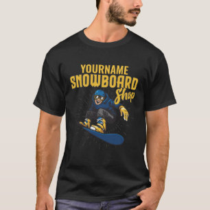 Custom Snow Boarder Snowboarding Shop Big Air T-Shirt