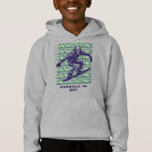 Custom Snowboarding Location Date Name
