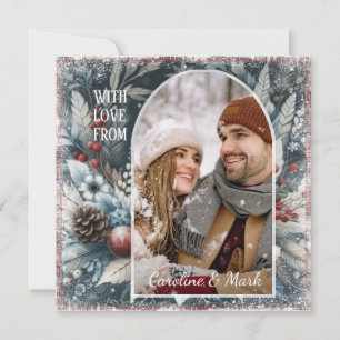 Custom Snowflakes & Chic Botanical Holiday Wreath