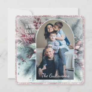 Custom Snowflakes & Chic Botanical Holiday Wreath