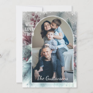 Custom Snowflakes & Chic Botanical Holiday Wreath